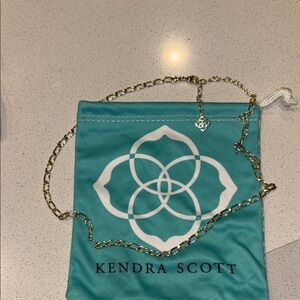 Kendra Scott Gold Paper Clip Necklace